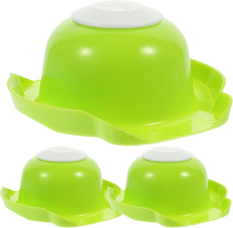 Safigle Green Vegetable Grater Finger Guard Set 3pcs Food Safe Plastic Hand Protector for Shredding and Slicing - Image 1